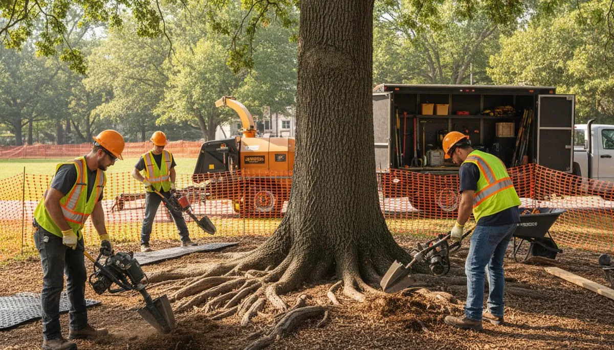 Oak Park, IL root protection service for healthy tree roots by Arbor Tree Care