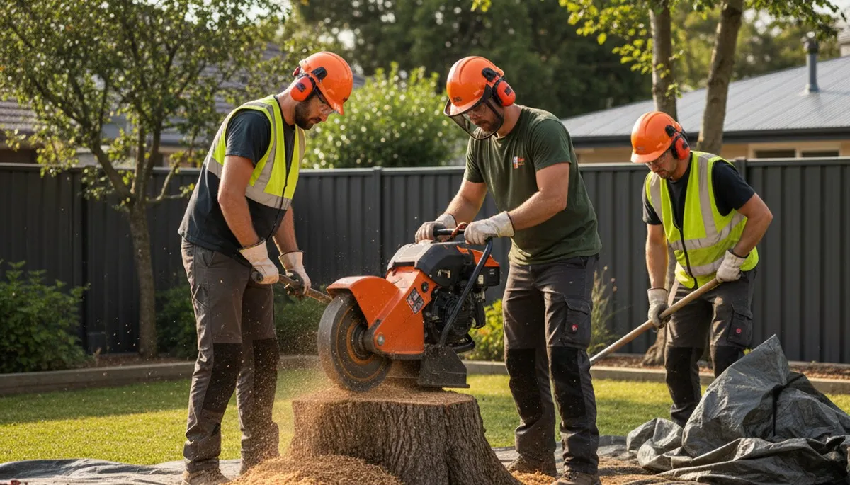 Oak Park, IL stump removal by Arbor Tree Care to clear old tree stumps and restore your yard