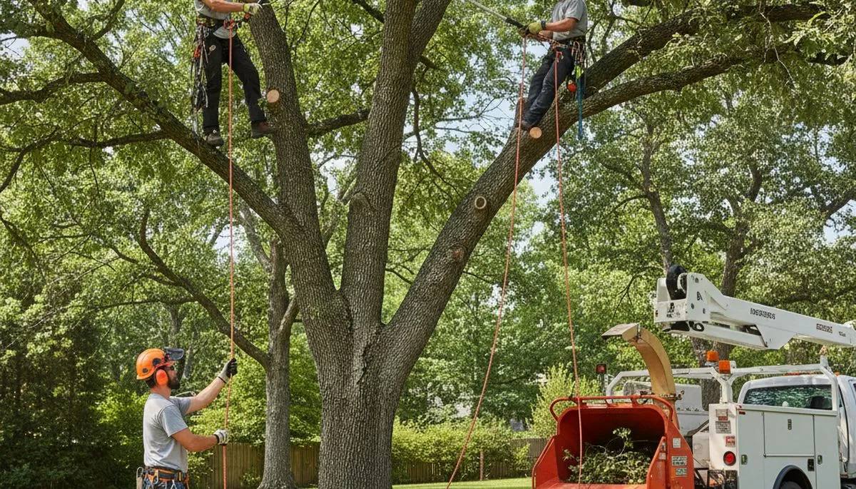 Arbor Tree Care pruning a tree in Oak Park, IL for safer, healthier growth