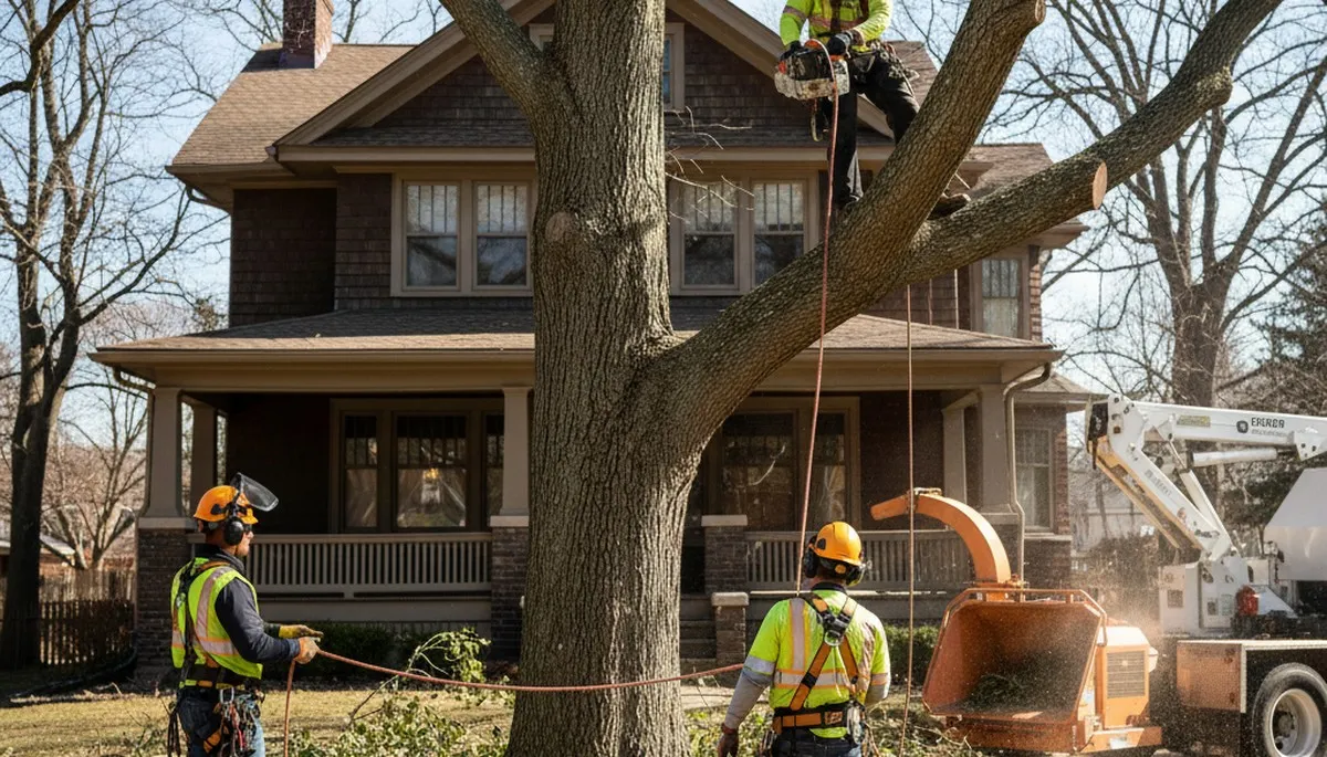 Oak Park, IL tree service team providing professional tree trimming and removal for local properties