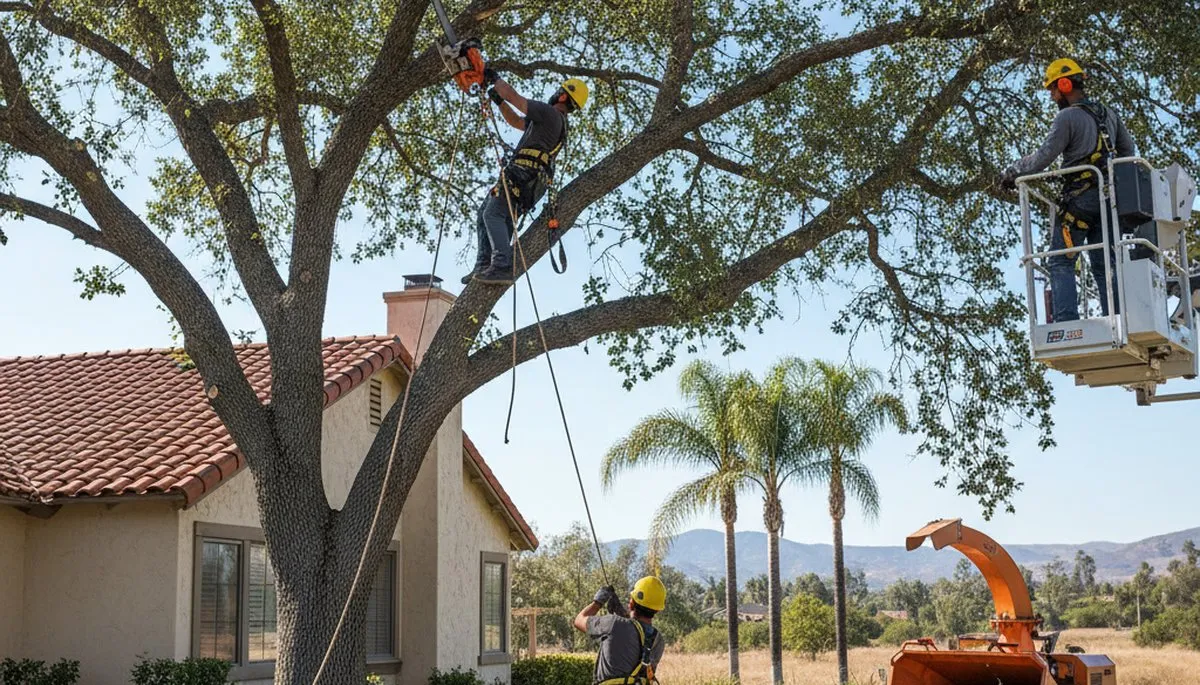 Tree service crew in Oak Park, IL providing professional tree care and removal services