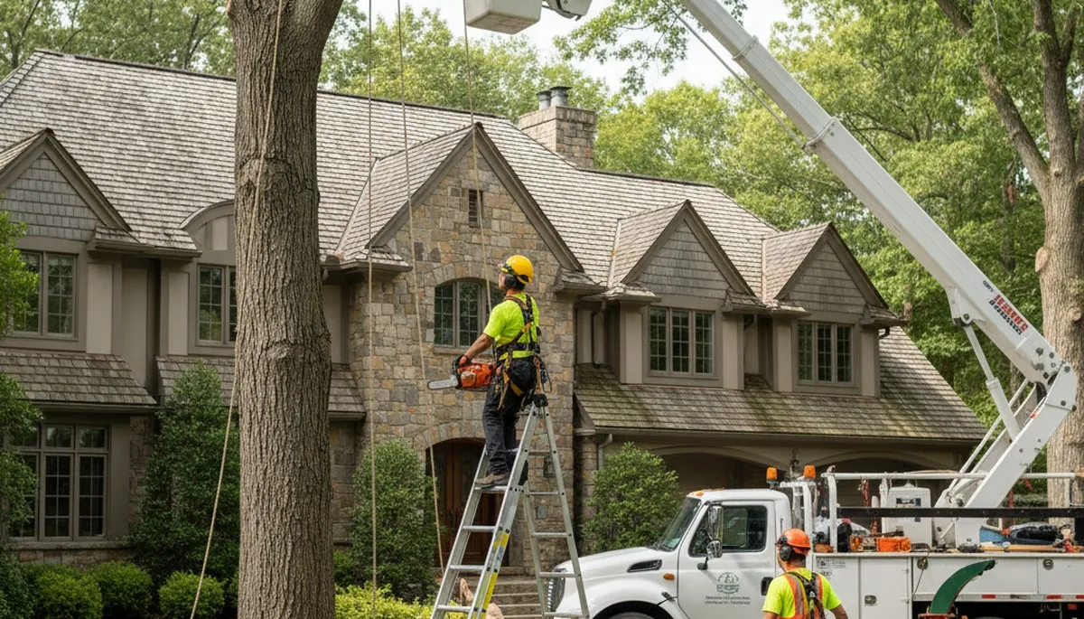 Oak Park, IL tree service team on-site for pruning, trimming, and safe tree care services